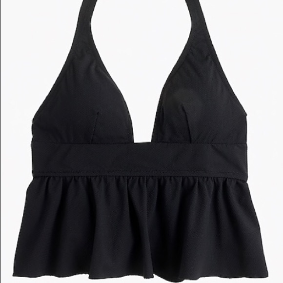halter peplum tankini top
